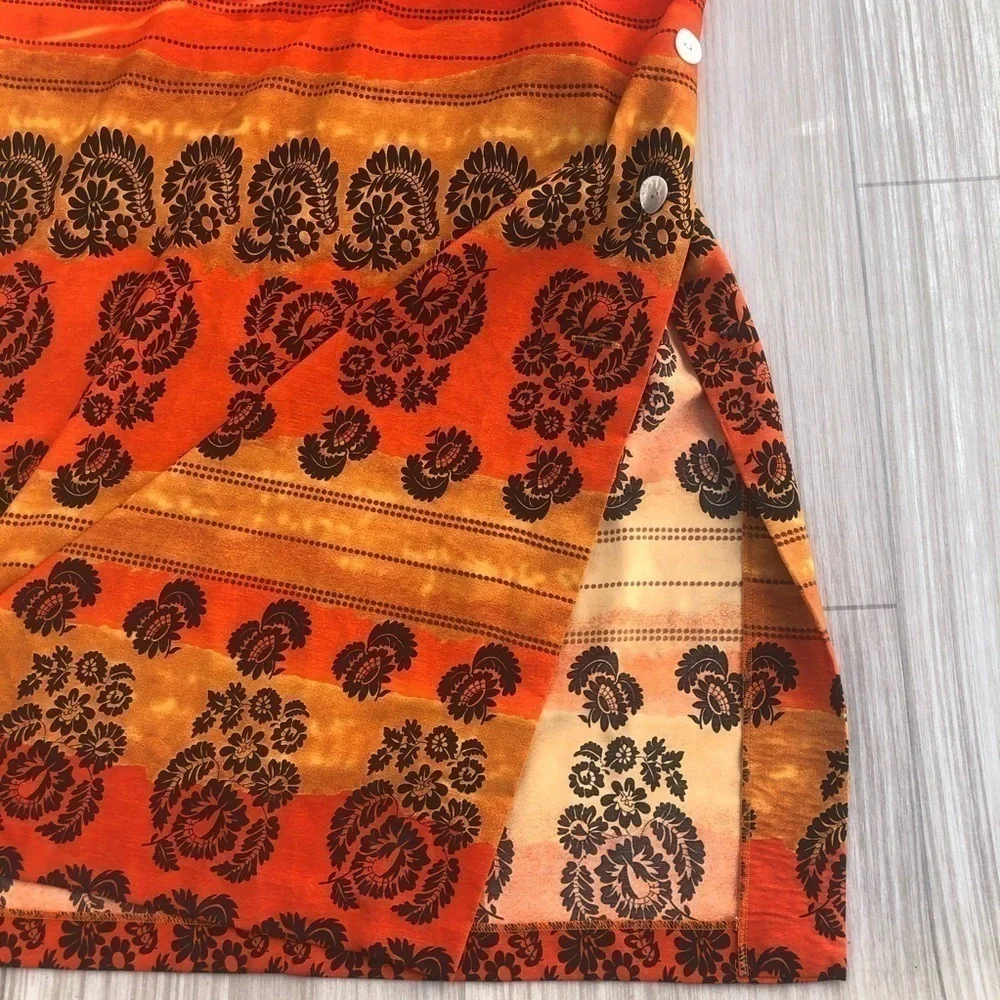 Tropical button dress Size 11/12 Borcellini - Picture 12 of 12